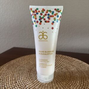 ARBONNE OLIVE BLOSSOM & EUCALYPTUS CLEANSING BODY POLISH 8 FL OZ. NEW, UNOPENED
